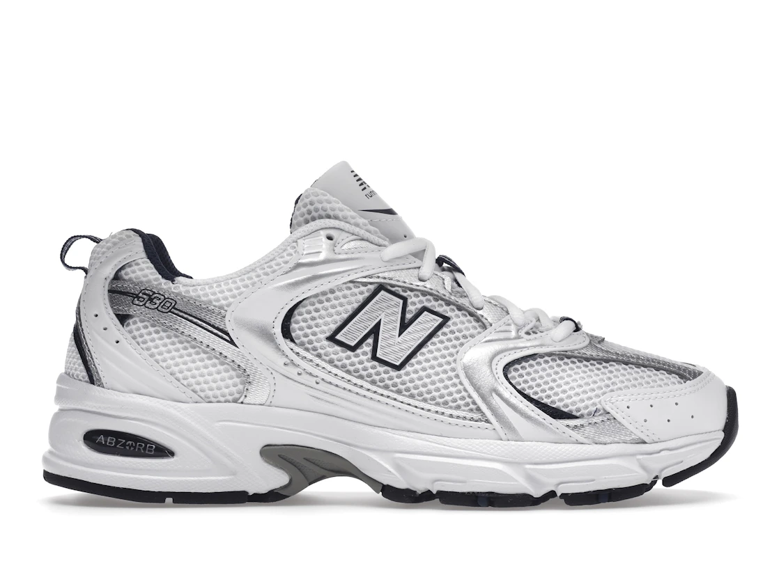 Vue 1 de New Balance 530 White Silver Navy