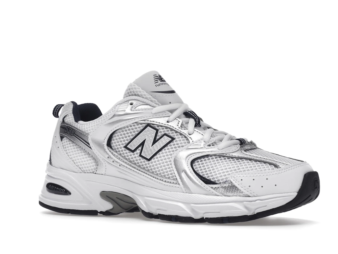 Vue 4 de New Balance 530 White Silver Navy