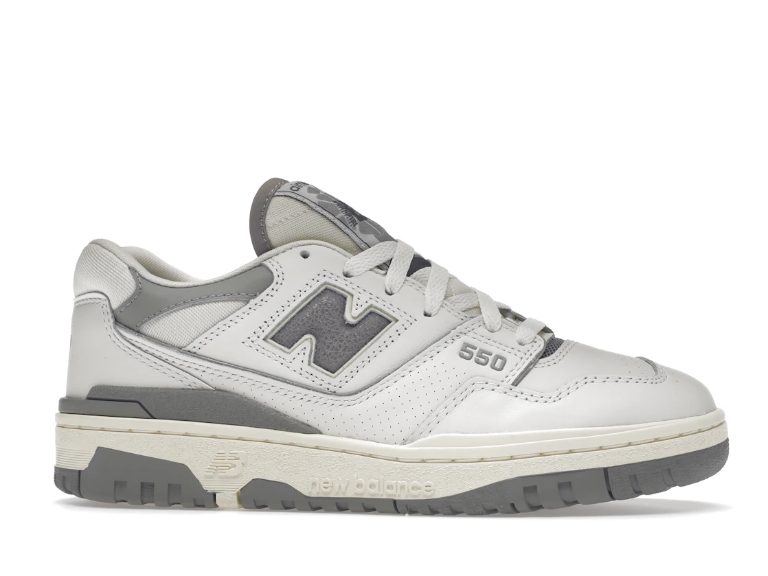 Vue 2 de New Balance 550 Aime Leon Dore White Grey