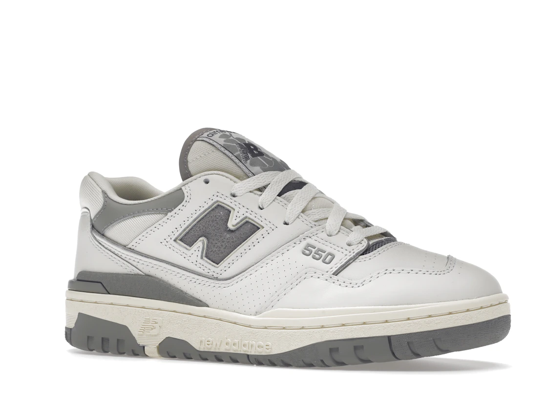 Vue 4 de New Balance 550 Aime Leon Dore White Grey