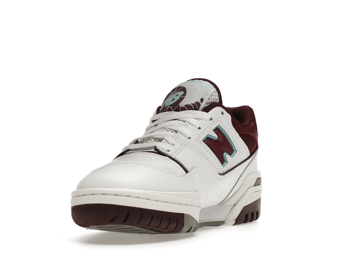 Vue 13 de New Balance 550 Burgundy Cyan