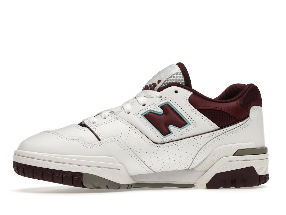 Vue 18 de New Balance 550 Burgundy Cyan