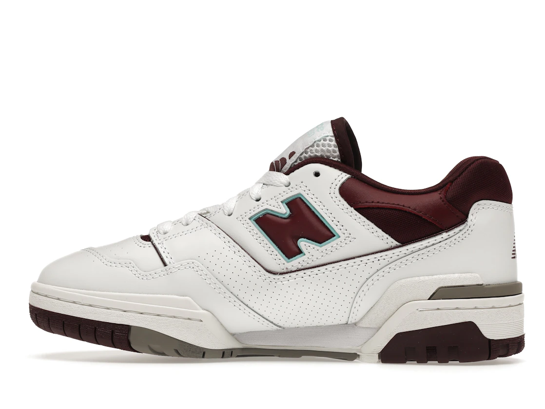 Vue 20 de New Balance 550 Burgundy Cyan