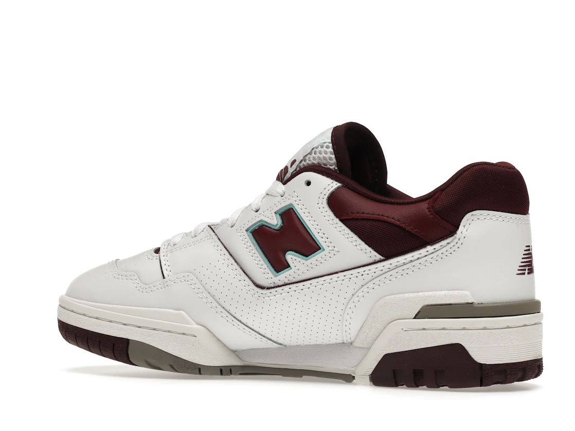 Vue 22 de New Balance 550 Burgundy Cyan