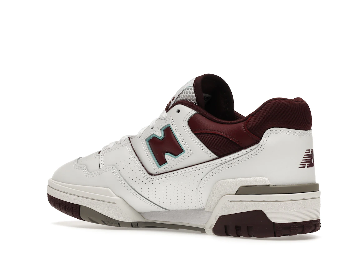 Vue 23 de New Balance 550 Burgundy Cyan