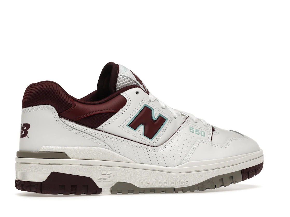 Vue 35 de New Balance 550 Burgundy Cyan