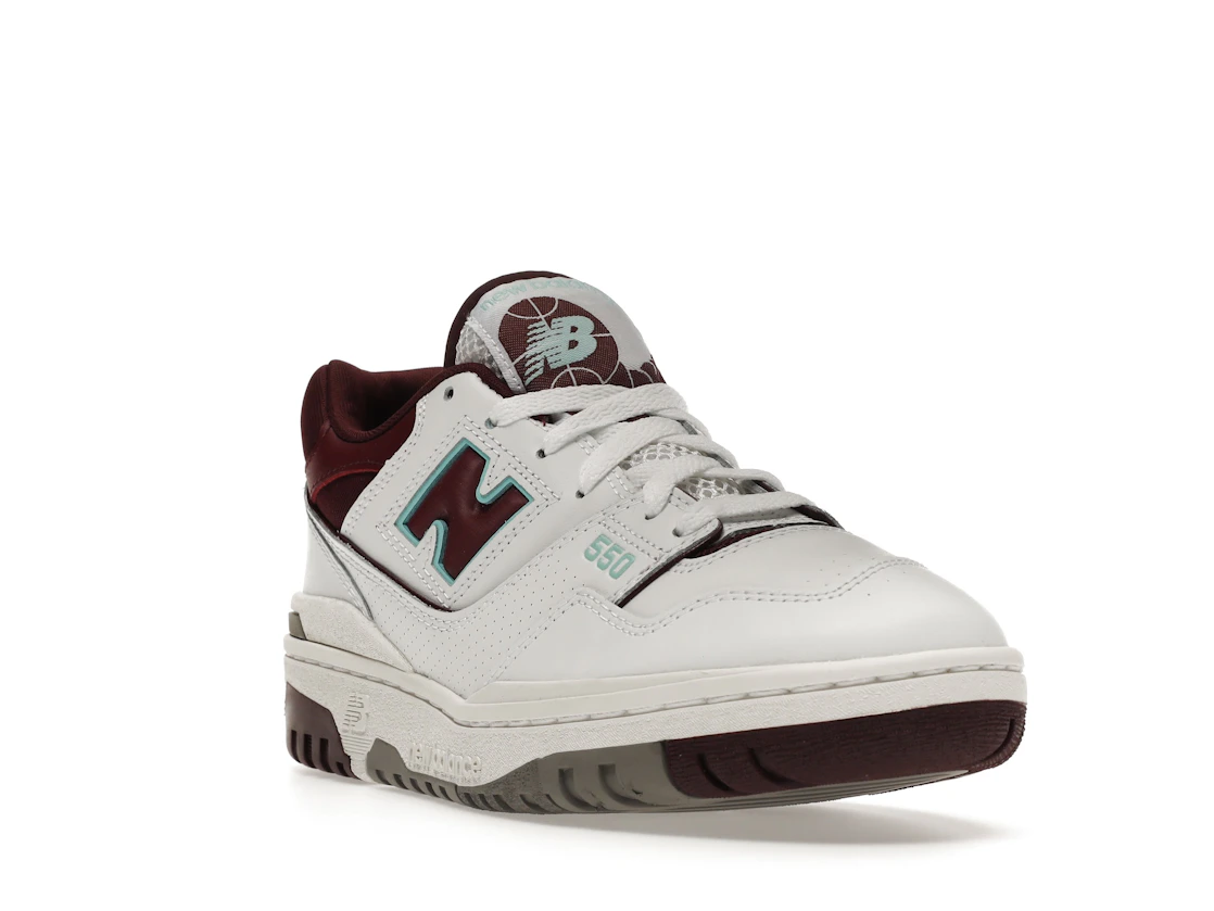 Vue 7 de New Balance 550 Burgundy Cyan