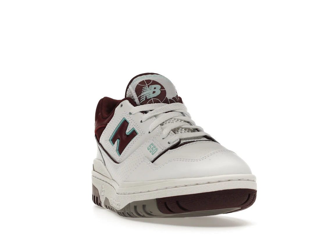 Vue 8 de New Balance 550 Burgundy Cyan