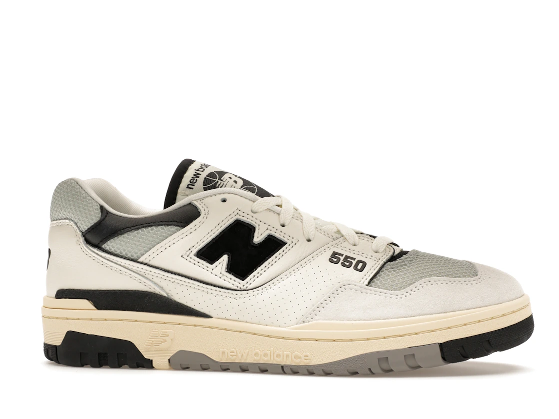 Vue 2 de New Balance 550 Sea Salt Pack Black