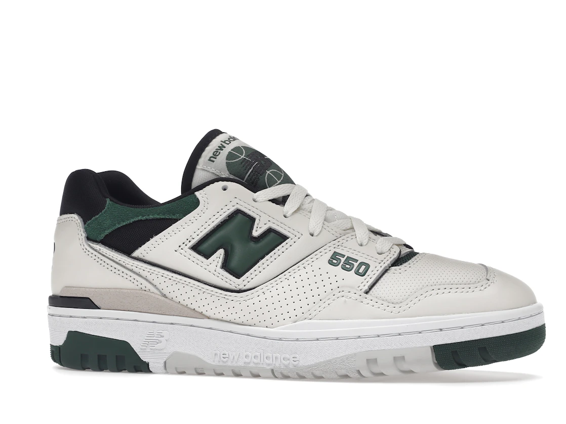 Vue 3 de New Balance 550 Sea Salt Pine Green