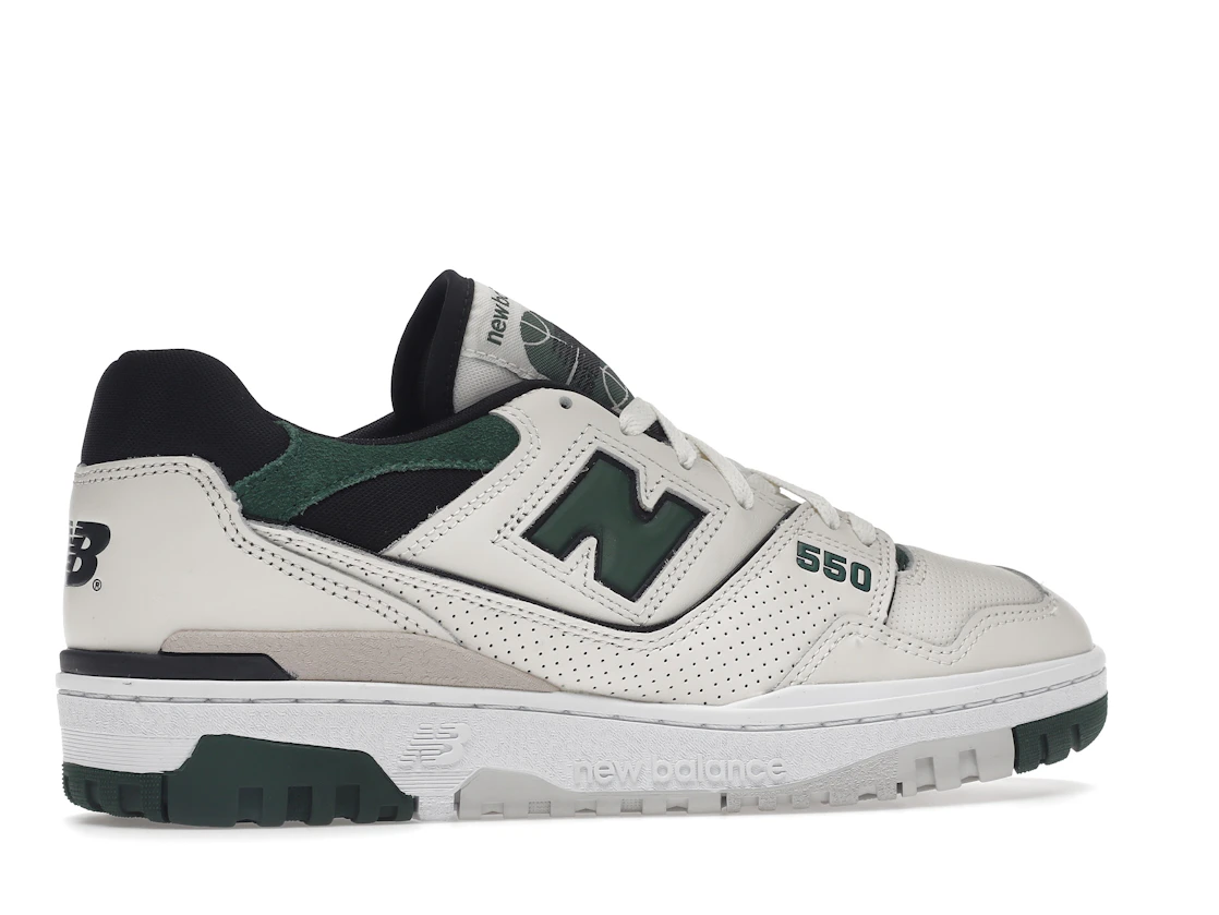 Vue 35 de New Balance 550 Sea Salt Pine Green