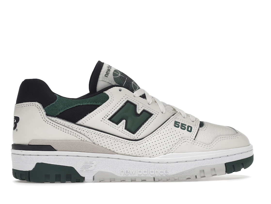 Vue 36 de New Balance 550 Sea Salt Pine Green