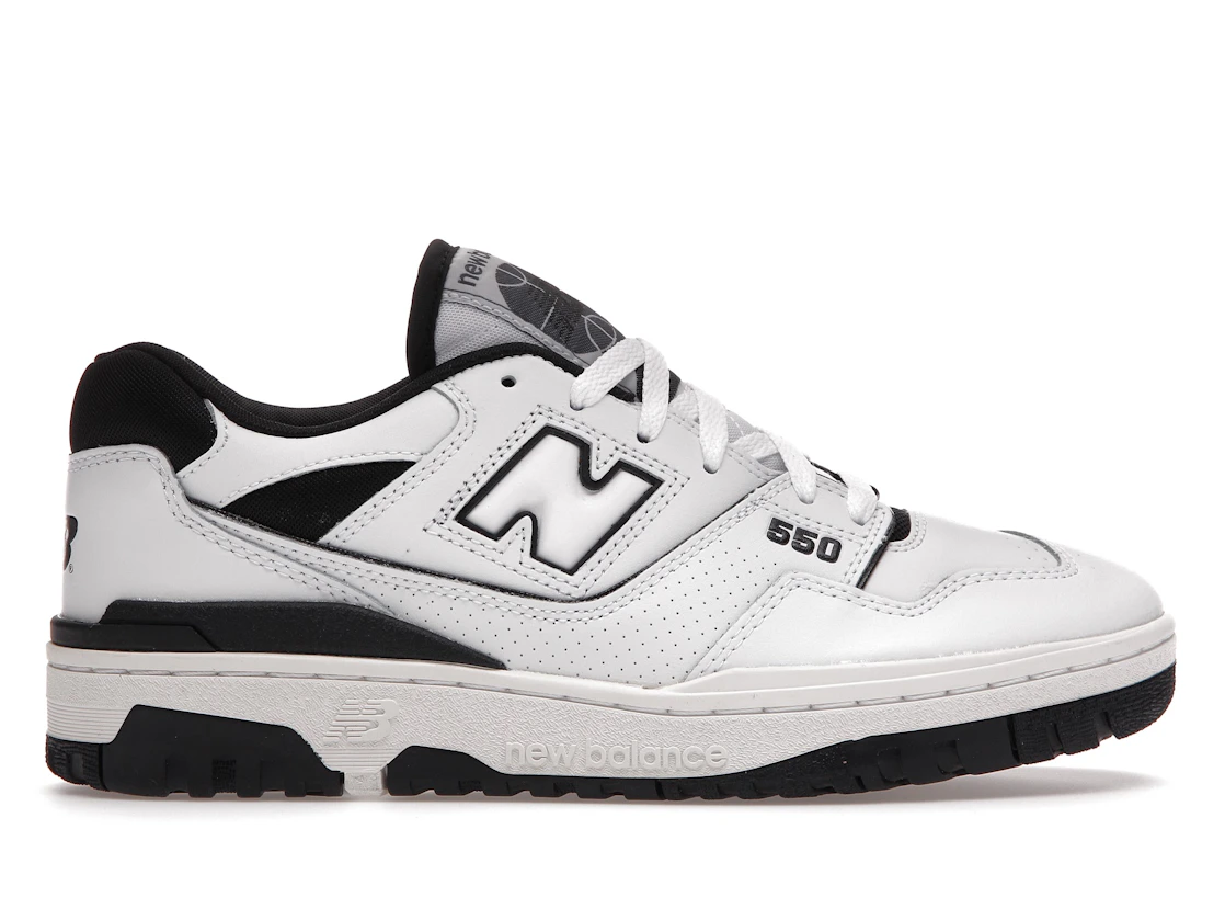 Vue 1 de New Balance 550 White Black