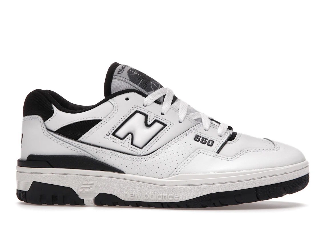 Vue 2 de New Balance 550 White Black