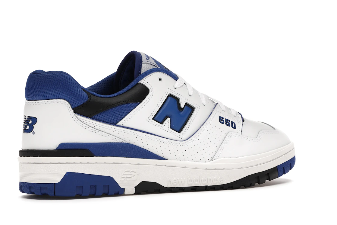 Vue 34 de New Balance 550 White Blue