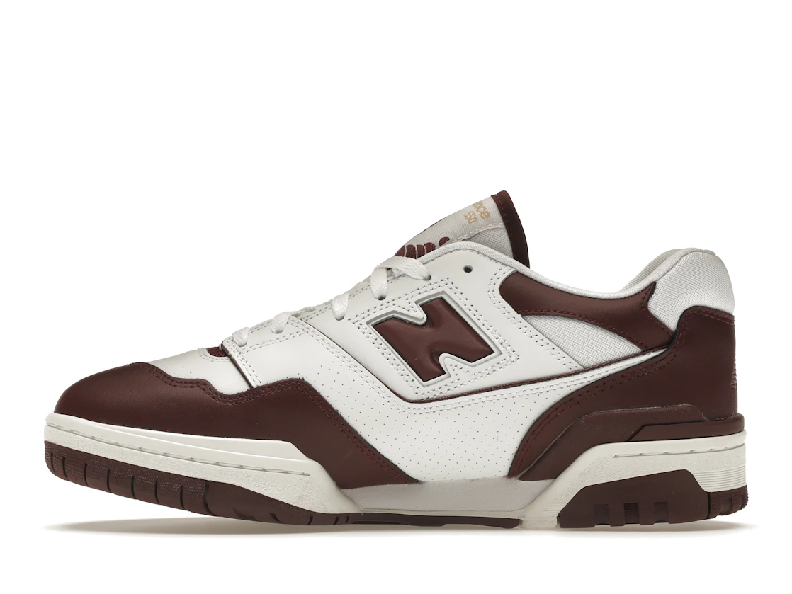 Vue 19 de New Balance 550 White Burgundy