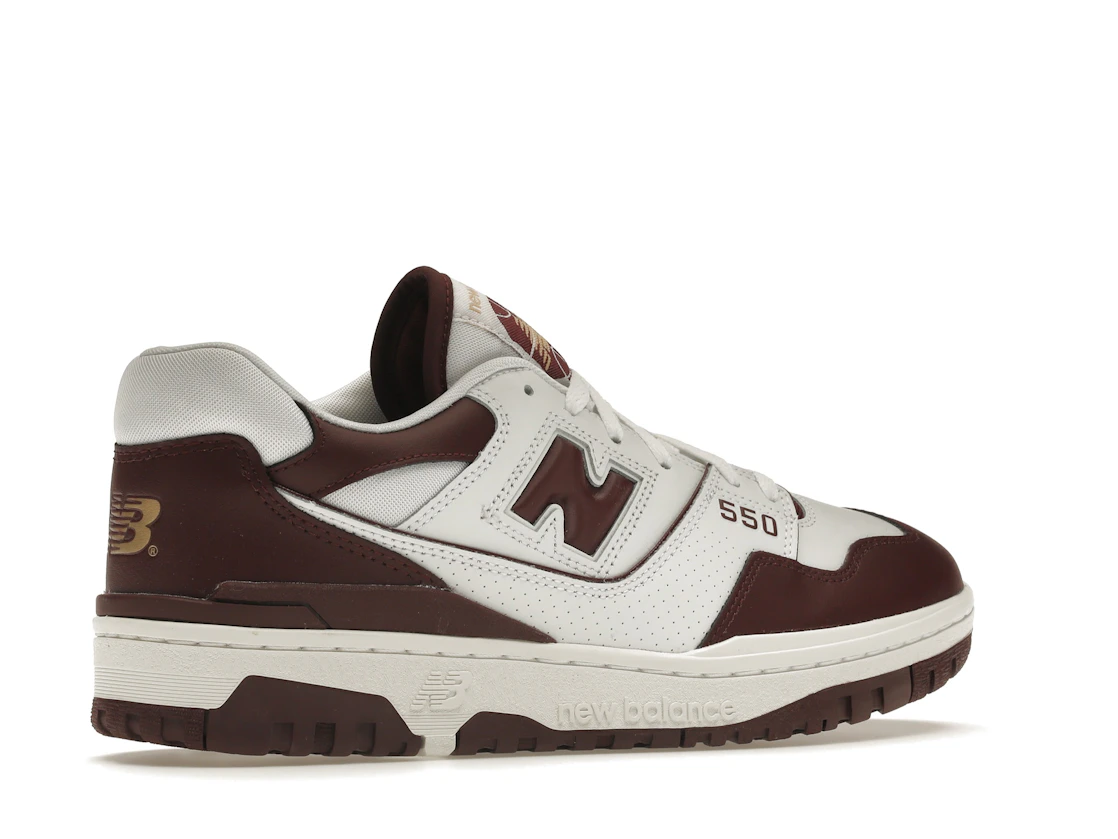 Vue 34 de New Balance 550 White Burgundy