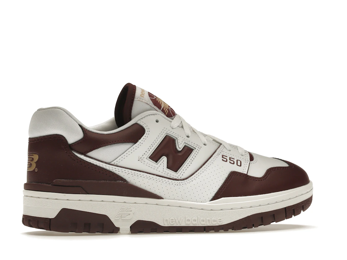 Vue 35 de New Balance 550 White Burgundy