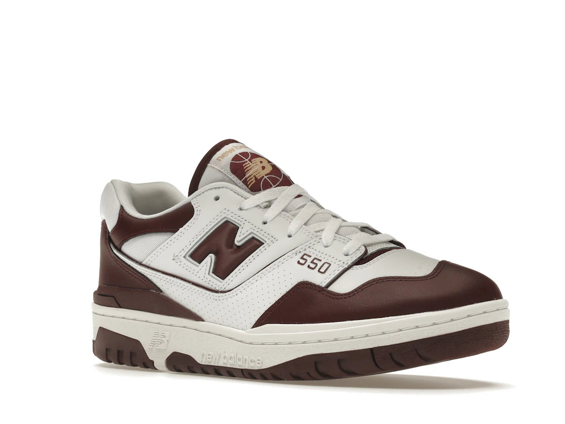 Vue 5 de New Balance 550 White Burgundy