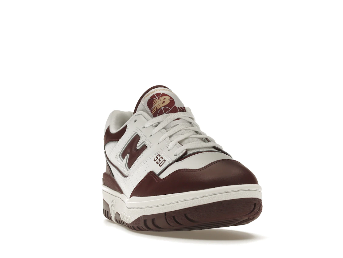 Vue 8 de New Balance 550 White Burgundy