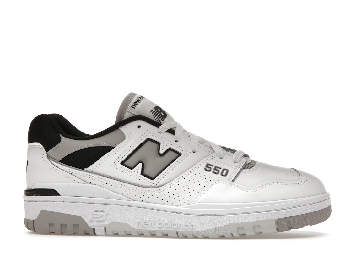 Vue 2 de New Balance 550 White Concrete Black