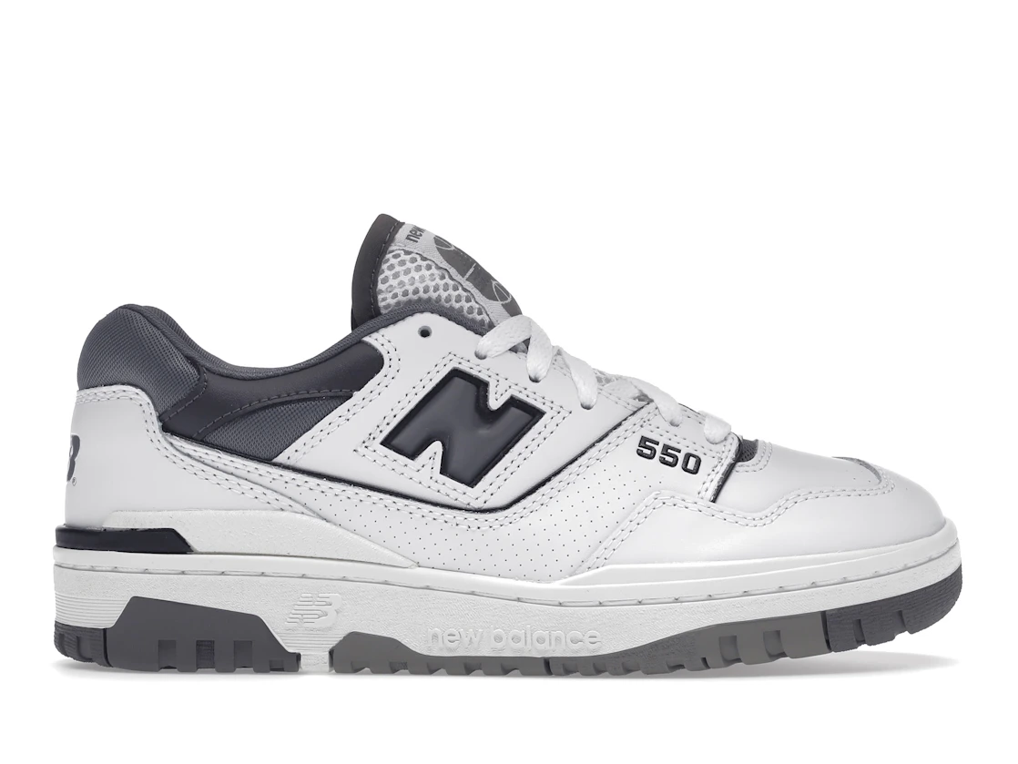 Vue 1 de New Balance 550 White Grey Dark Grey