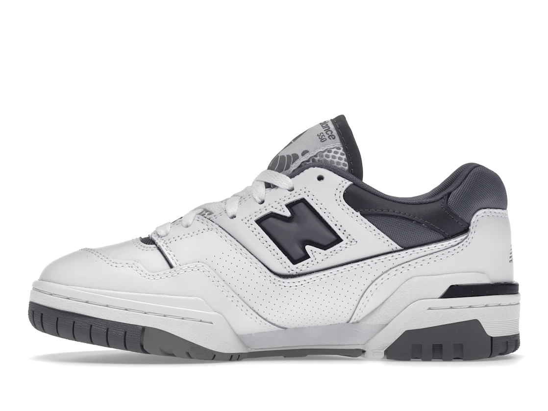 Vue 19 de New Balance 550 White Grey Dark Grey