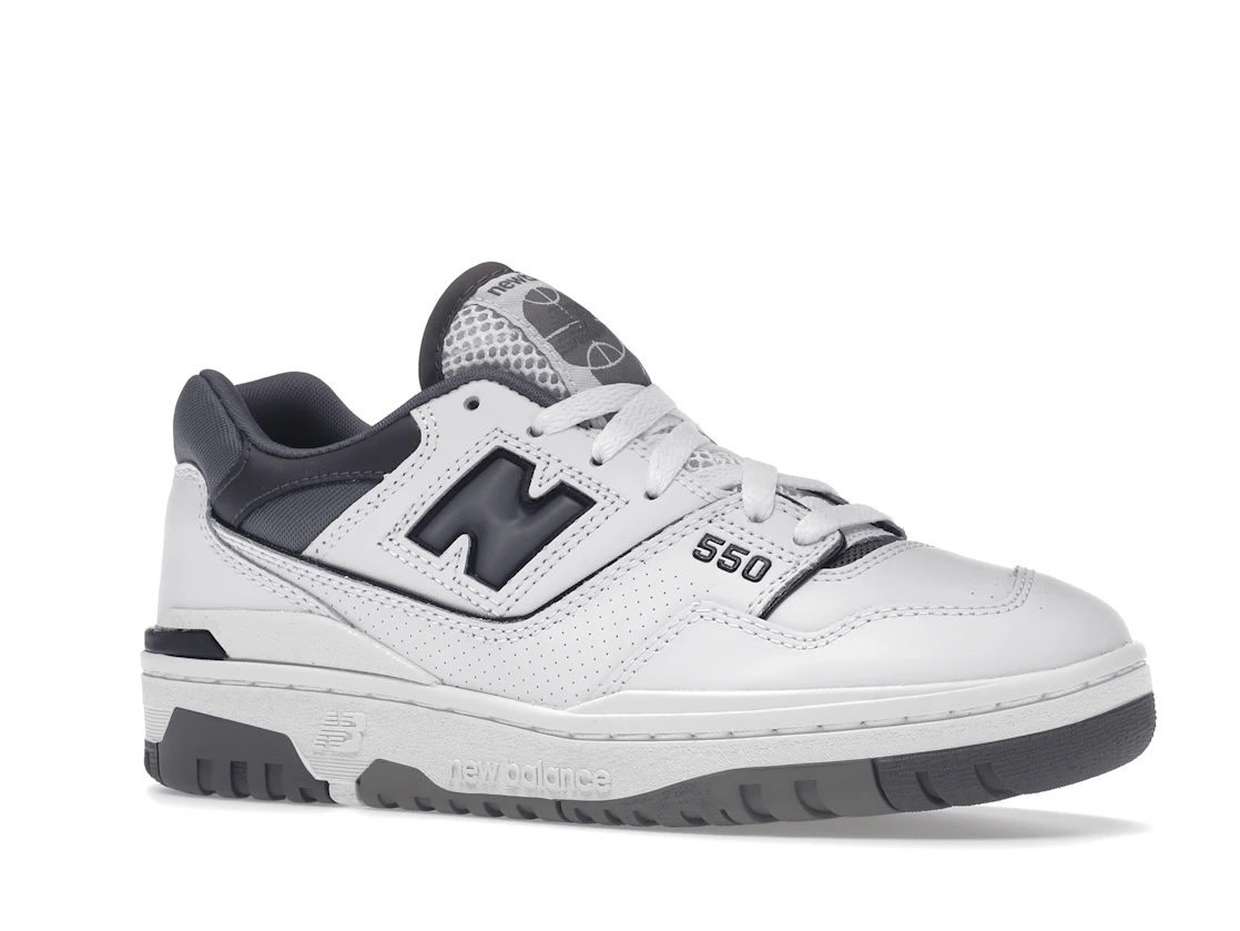 Vue 4 de New Balance 550 White Grey Dark Grey