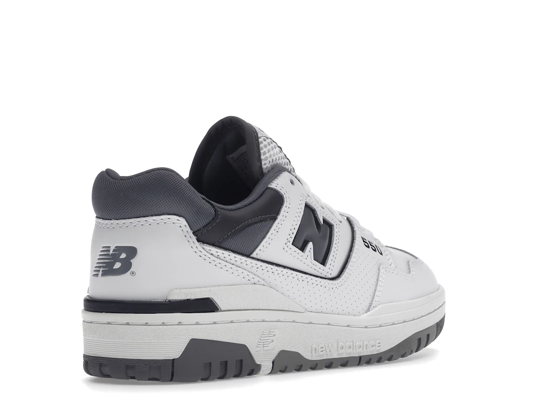 Vue 32 de New Balance 550 White Grey Dark Grey