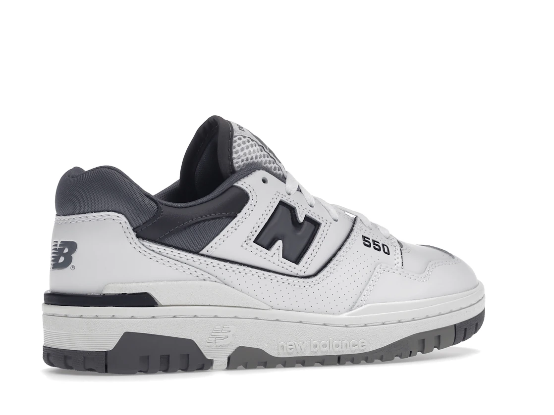 Vue 34 de New Balance 550 White Grey Dark Grey