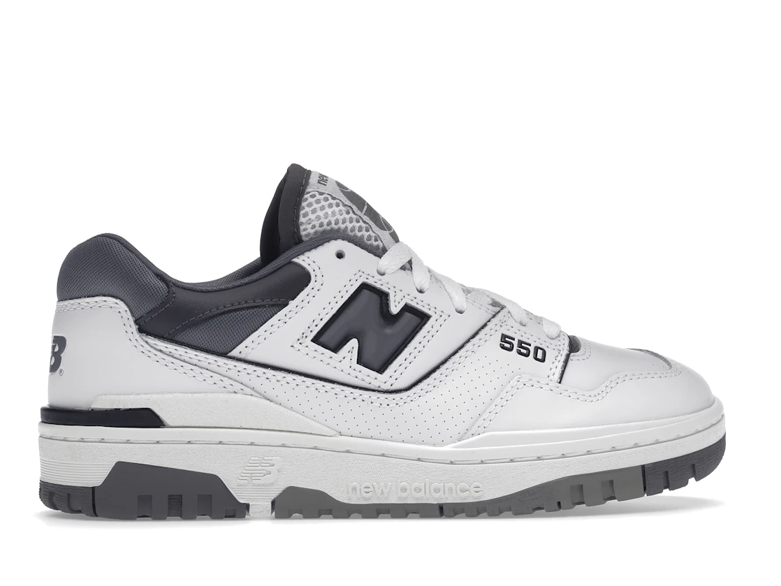 Vue 36 de New Balance 550 White Grey Dark Grey