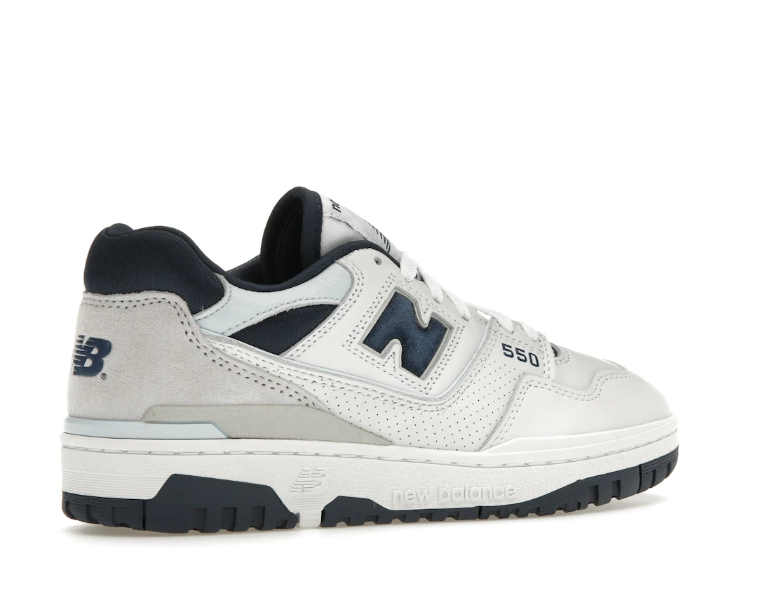 Vue 34 de New Balance 550 White NB Navy