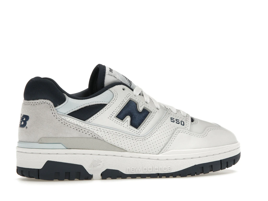 Vue 35 de New Balance 550 White NB Navy