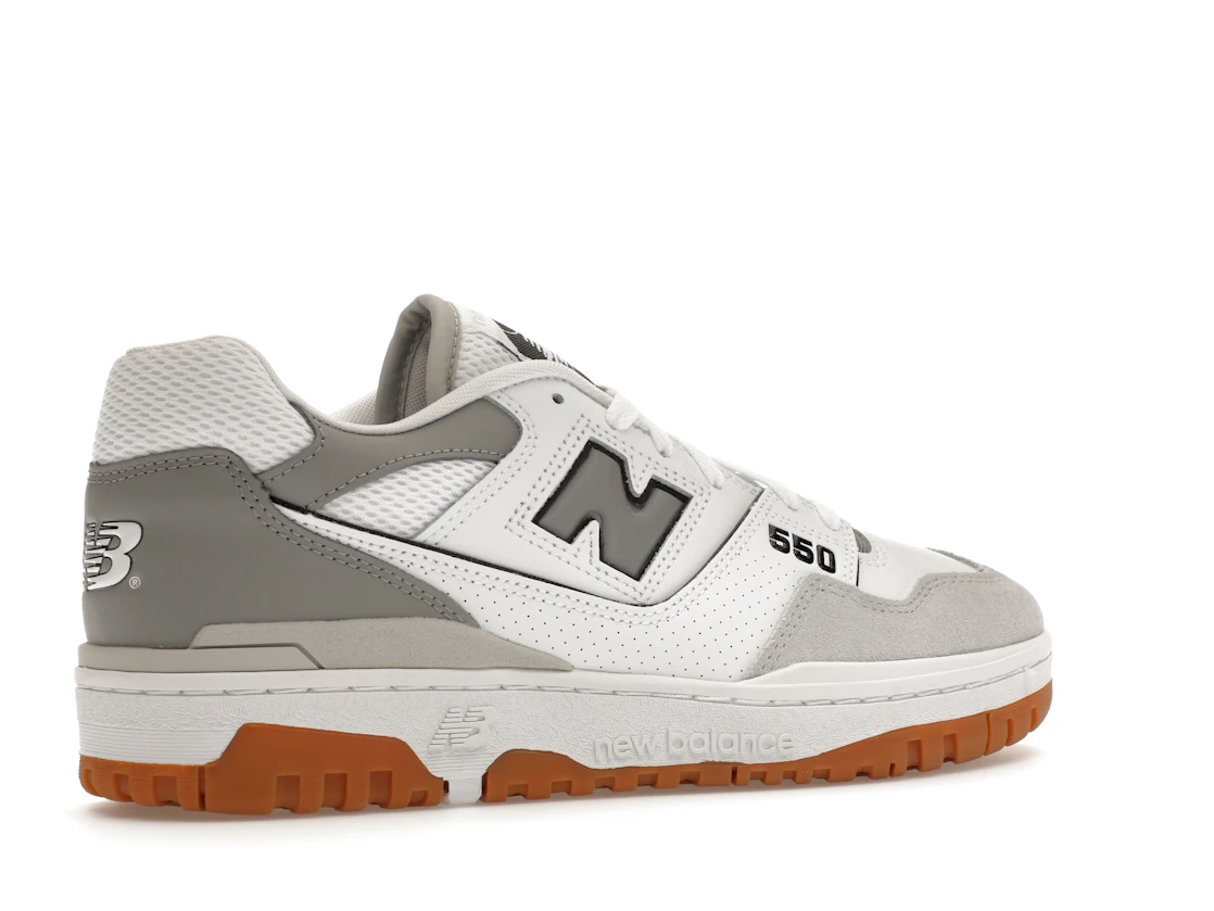 Vue 34 de New Balance 550 White Slate Grey