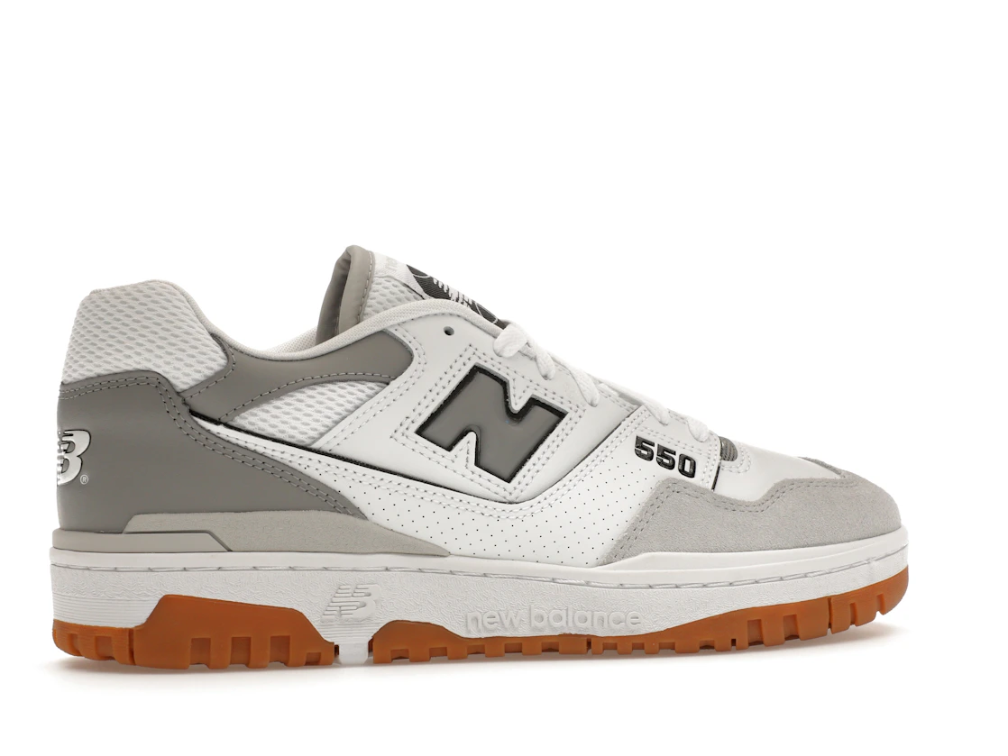 Vue 35 de New Balance 550 White Slate Grey