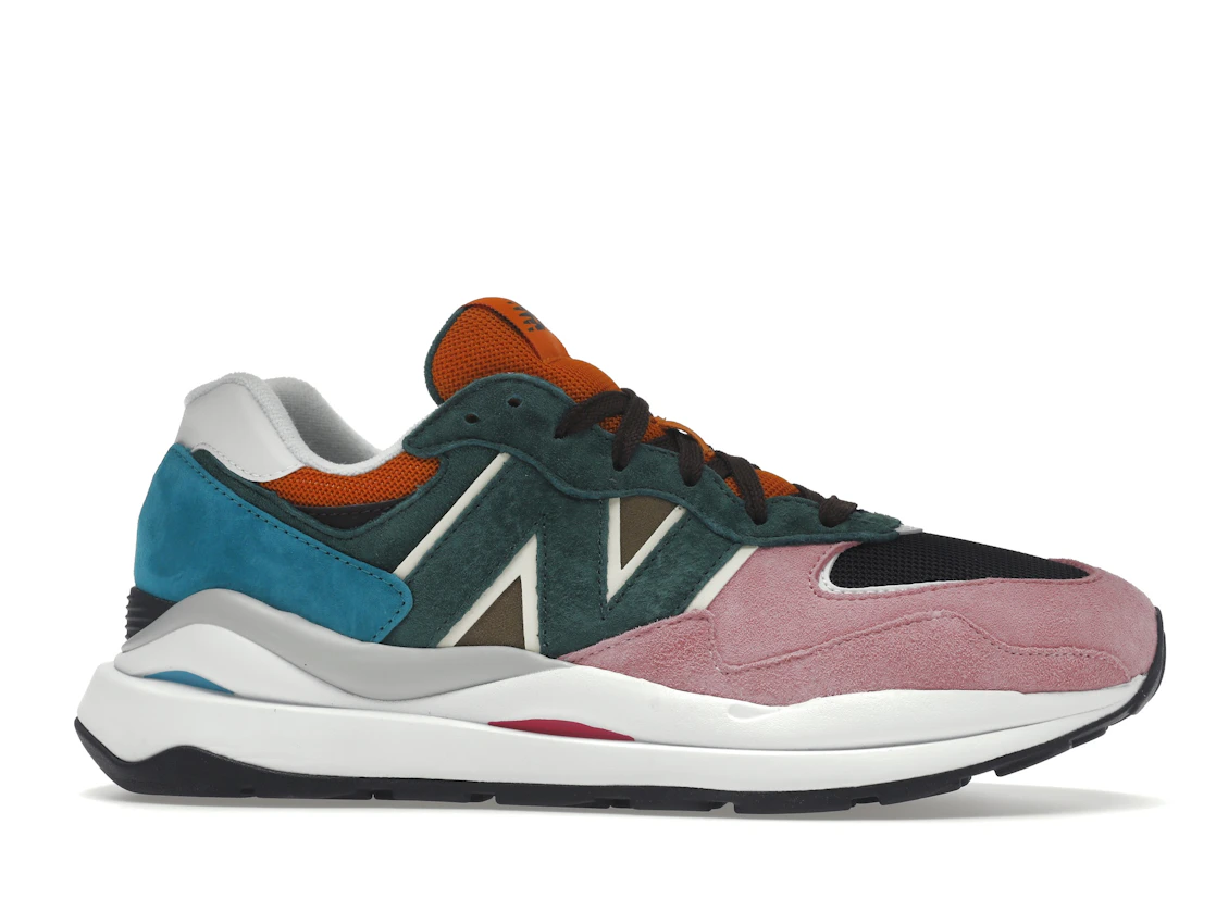 Vue 2 de New Balance 57/40 Pink Lemonade Green Black Orange