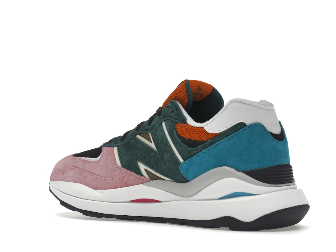 Vue 23 de New Balance 57/40 Pink Lemonade Green Black Orange