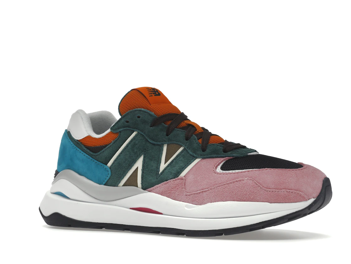Vue 4 de New Balance 57/40 Pink Lemonade Green Black Orange