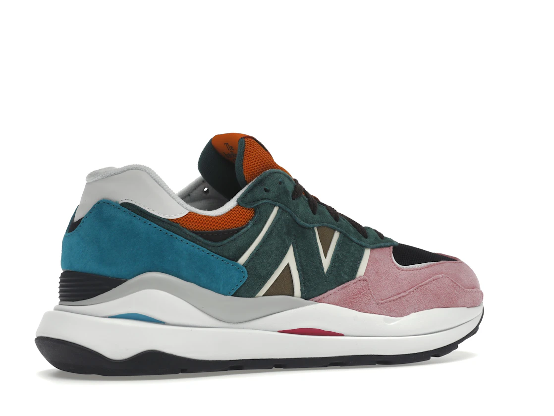 Vue 34 de New Balance 57/40 Pink Lemonade Green Black Orange