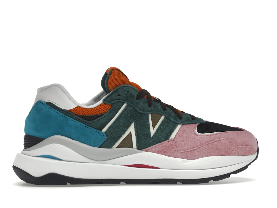 Vue 36 de New Balance 57/40 Pink Lemonade Green Black Orange
