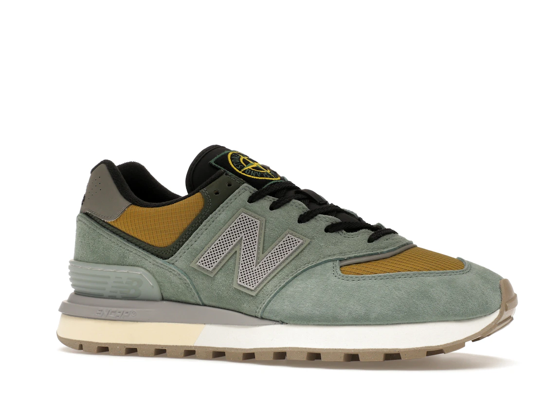 Vue 3 de New Balance 574 Legacy Stone Island Light Green