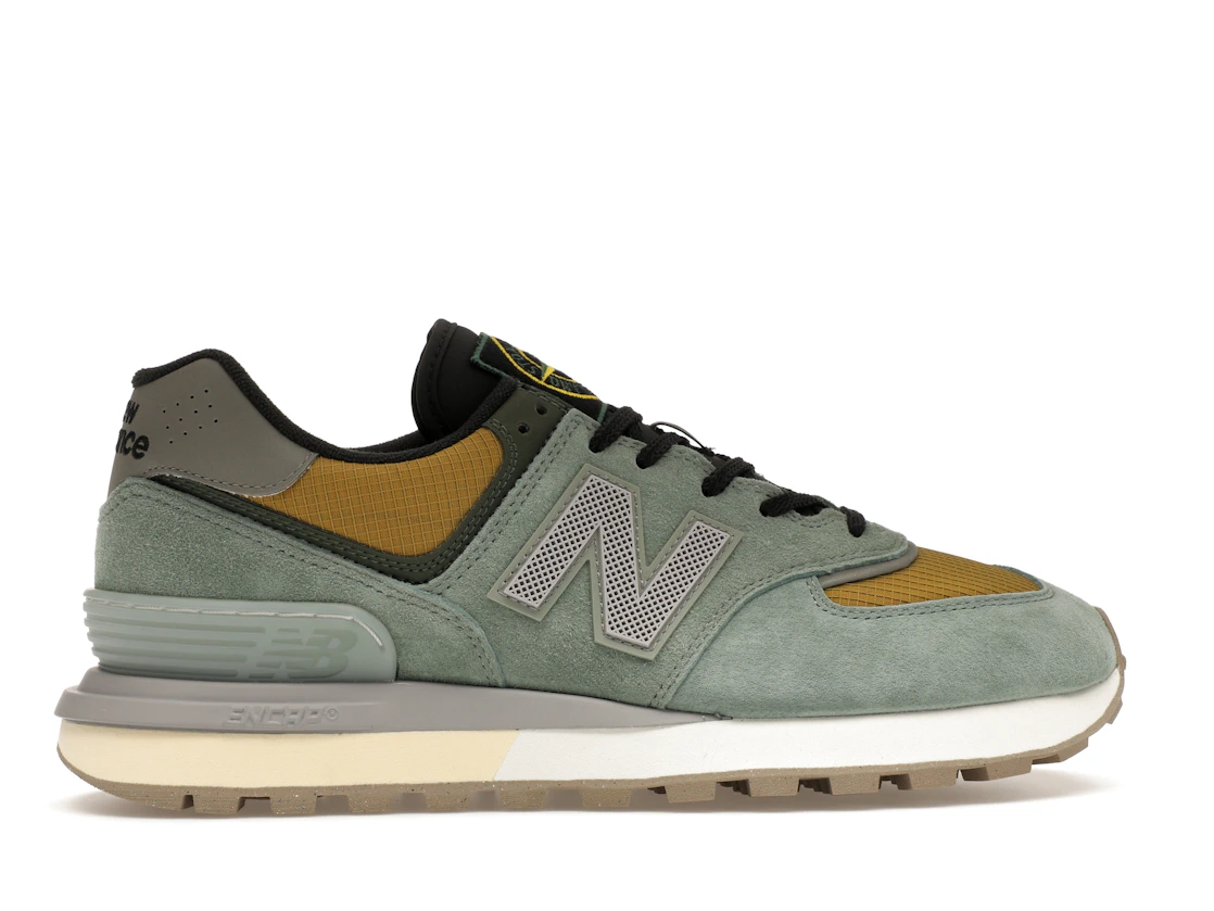Vue 36 de New Balance 574 Legacy Stone Island Light Green