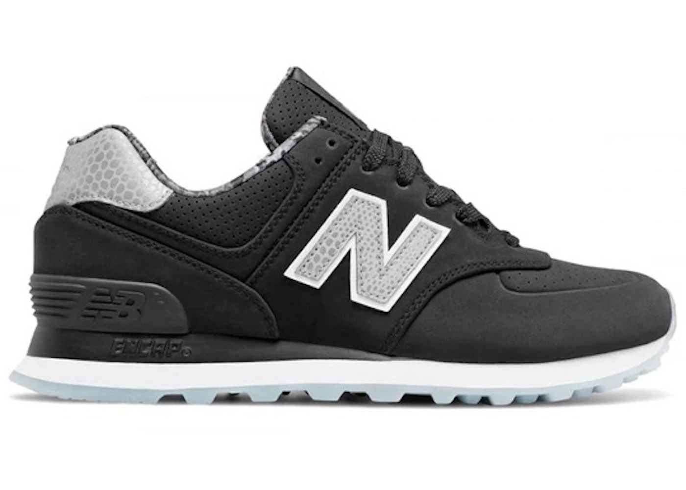 New Balance 574 Luxe Black Snakeskin 