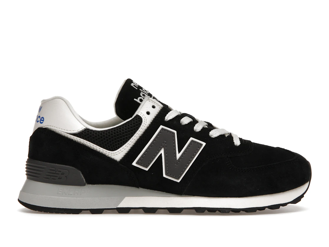 Vue 1 de New Balance 574 Black White Grey