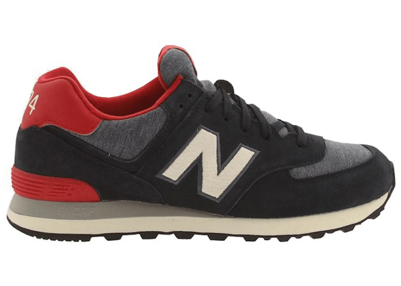 New Balance 574 Navy Red Grey