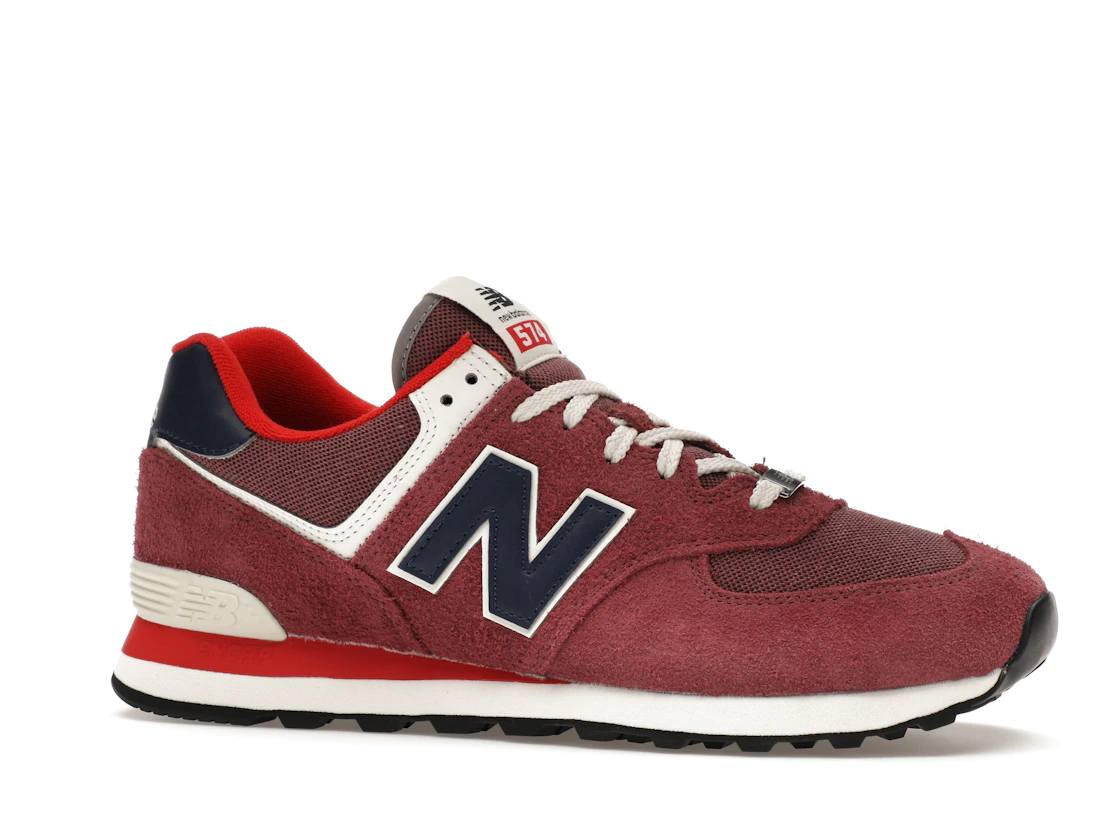 Vue 3 de New Balance 574 Red Navy (2023)