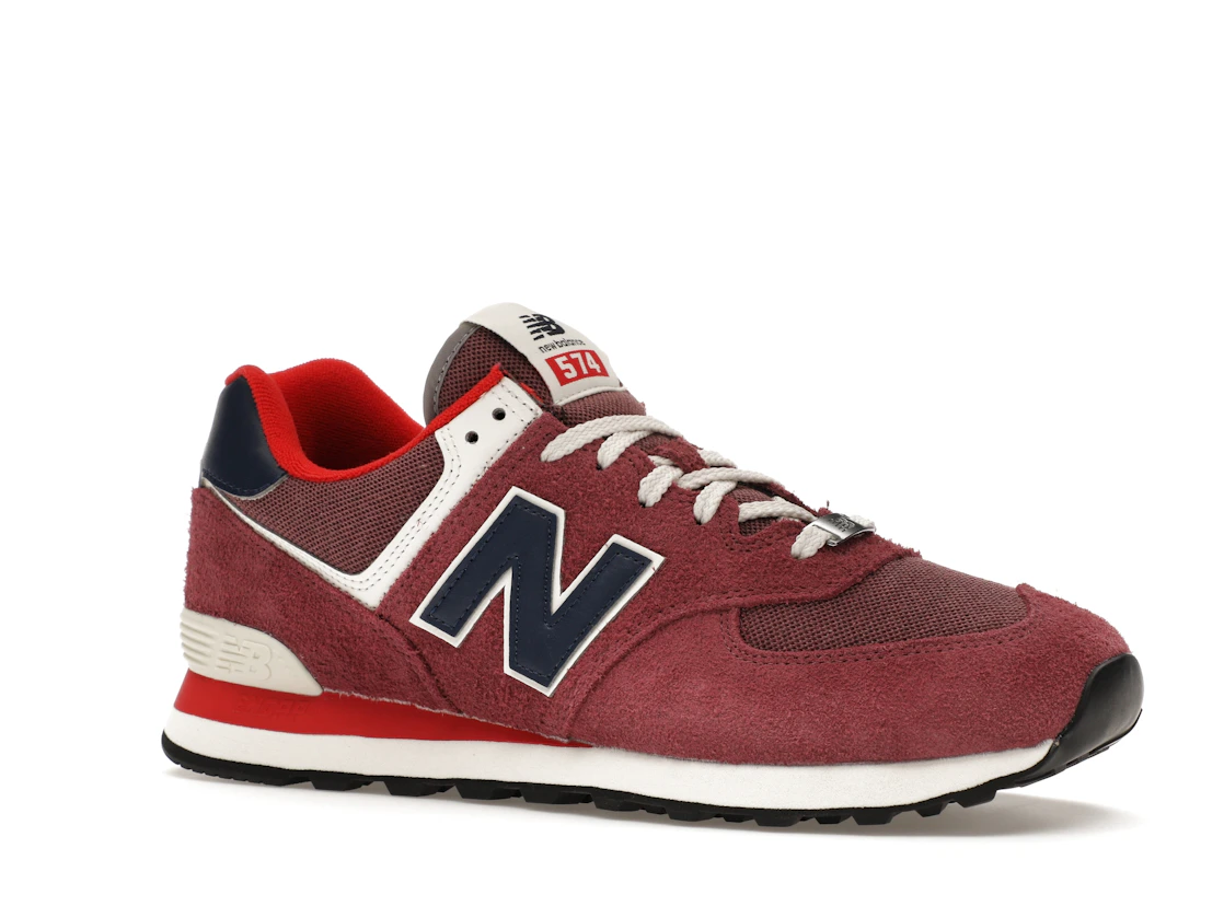 Vue 4 de New Balance 574 Red Navy (2023)