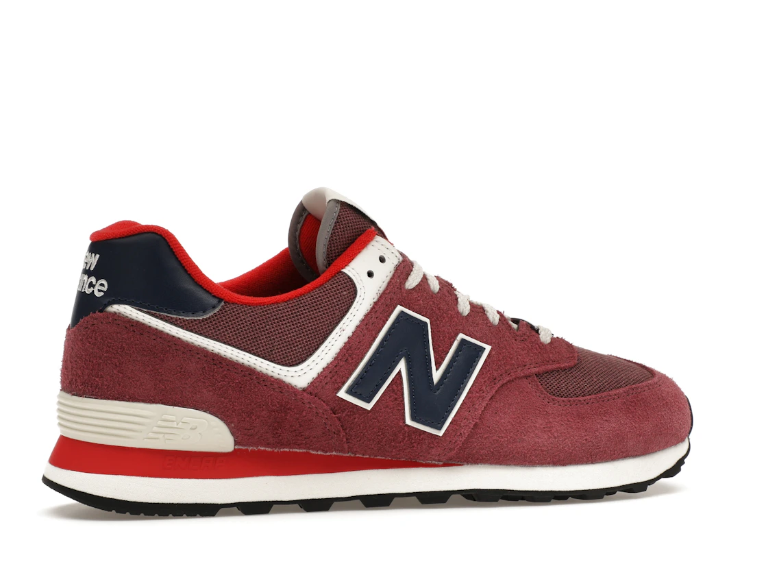 Vue 35 de New Balance 574 Red Navy (2023)
