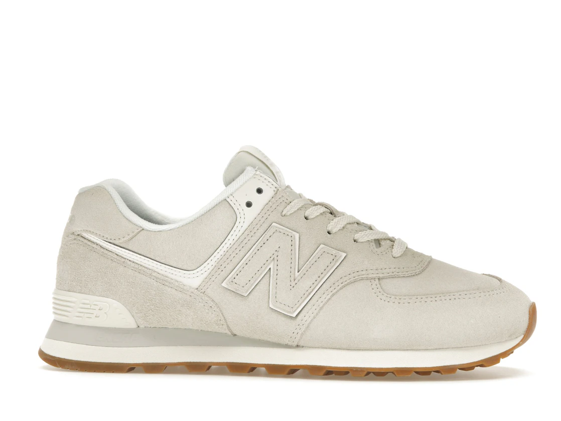 Vue 2 de New Balance 574 White Tan