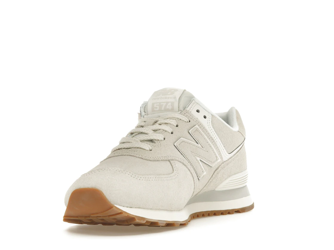 Vue 13 de New Balance 574 White Tan